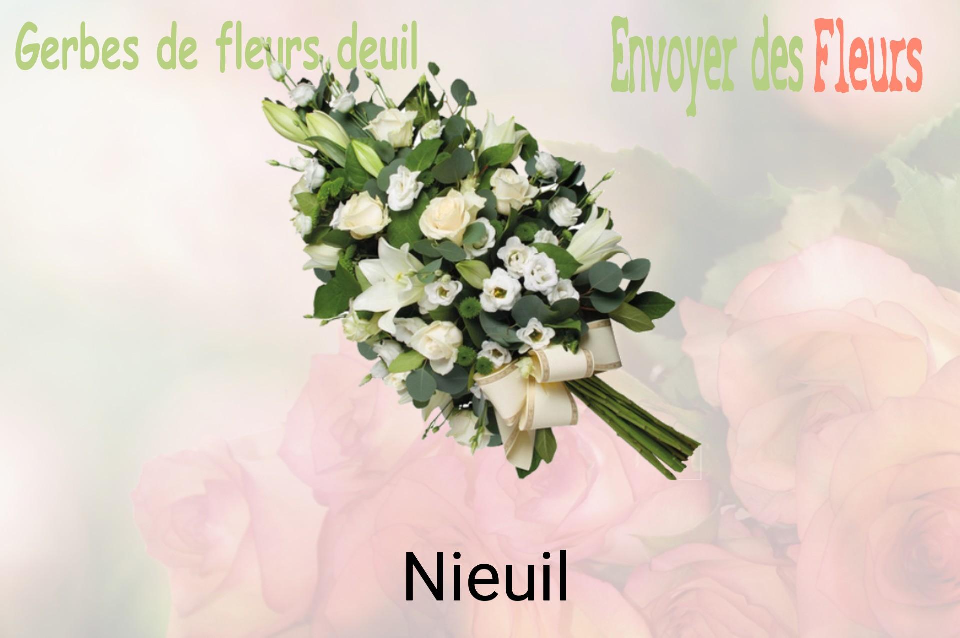 Gerbe de fleurs de deuil livrée à Nieuil
